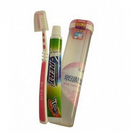 Набор зубная паста + щетка New Portable Doctor + Expert Toothpaste