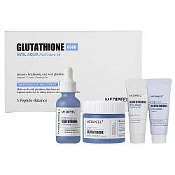 Набор с глутатионом и г/к Medi-Peel Glutathione Hyal Aqua Multi Care Kit (30 мл+50 мл+15 мл+15 мл)