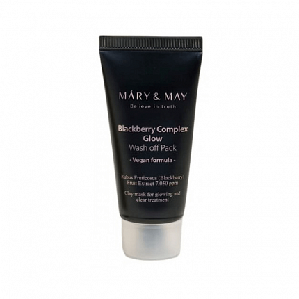 Маска для лица с ежевичным комплексом Mary&May Blackberry Complex Glow Wash Off Pack, 30 гр