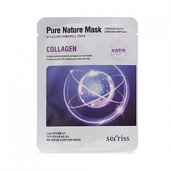 Тканевая маска для лица с коллагеном Secriss Sheet Mask Collagen, 25 мл