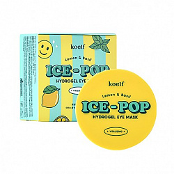 Осветляющие патчи для глаз с экстрактом лимона Koelf Ice-Pop Lemon & Basil Hydrogel Eye