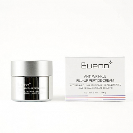 Антивозрастной пептидный крем против морщин Bueno Anti Wrinkle Fill-Up Peptide Cream Renewal, 80 гр