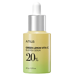 Сыворотка осветляющая для лица с цитрусовыми экстрактами ANUA Green Lemon Vitamin C Blemish Serum, 20 гр